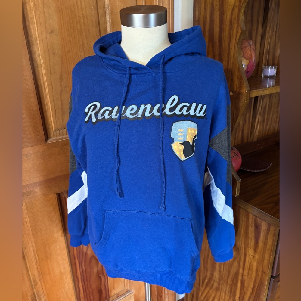Harry Potter Blue and Gray Sweater Ravenclaw Hoodie M